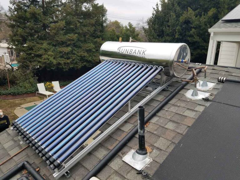 Flush-mount-solar-water-heater
